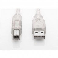 S-LINK SL-U2005  5m Şeffaf USB2.0 Yazıcı Kablosu