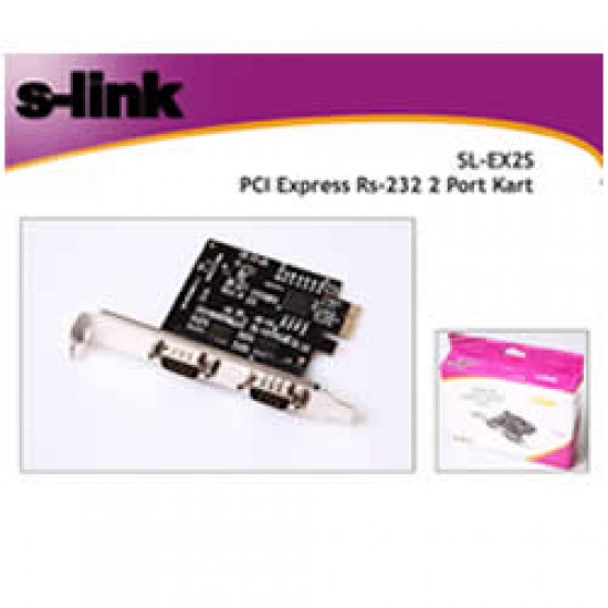 S-LINK SL-EX2S PCI EXPRESS 2 Port RS232  KART