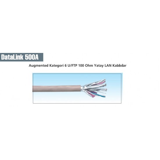 HCS U/FTP CAT 6A LS0H Gri, 500m Makara 4x2x23#