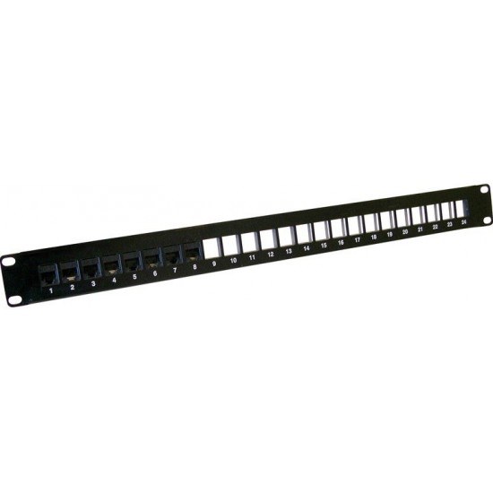 HCS 24 port Keystone Jack FTP Boş 19  Panel