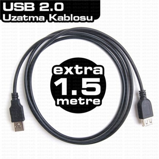 DARK DK-CB-USB2EXTL150 USB2.0 1.5m Uzatma Kablosu