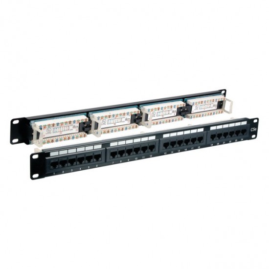 EFB 24 PORT CAT6 UTP PATCH PANEL DOLU