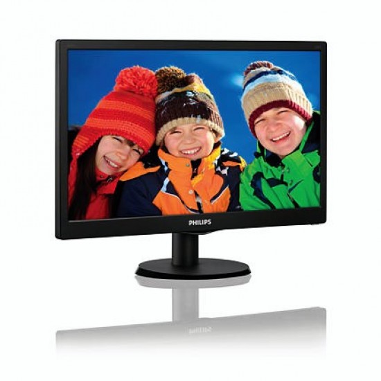 19.5 PHILIPS 203V5LSB26-10  VGA, Vesa, 5ms Parlak Siyah Monitör