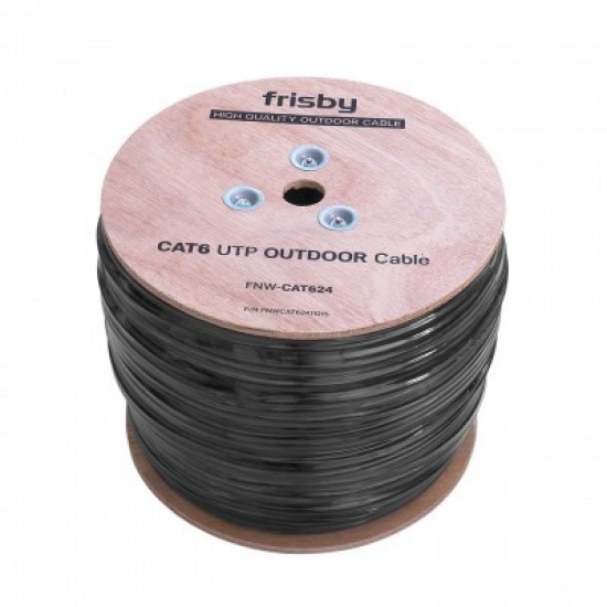 FRISBY FNW-CAT624 Outdoor CAT6 305m UTP 23AWG  Kablo