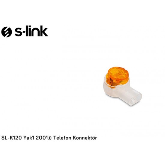 S-LINK SL-K120 Yak1 200 lü Telefon Konnektör