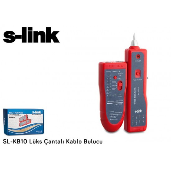 S-LINK SL-KB10 Lüks Çantalı Kablo Bulucu ve Tester