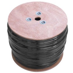 S-LINK SL-CAT609 Dışmekan CAT6 305m 23AWG 0.56mm CCA Double Jack GRİ+Siyah Kablo