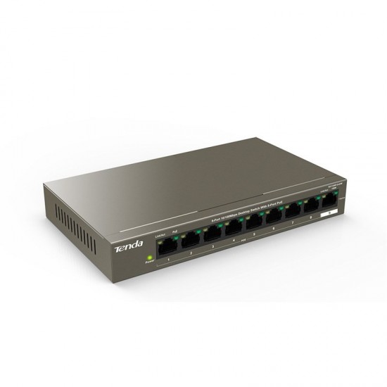 TENDA TEF1109P-8-63W 9-Port Megabit (8xPoE 58W) Masaüstü Switch