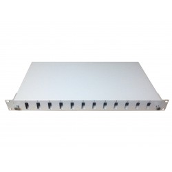 FİBER PANEL 1U 12 PORT KASETLİ SC-DX BEYAZ