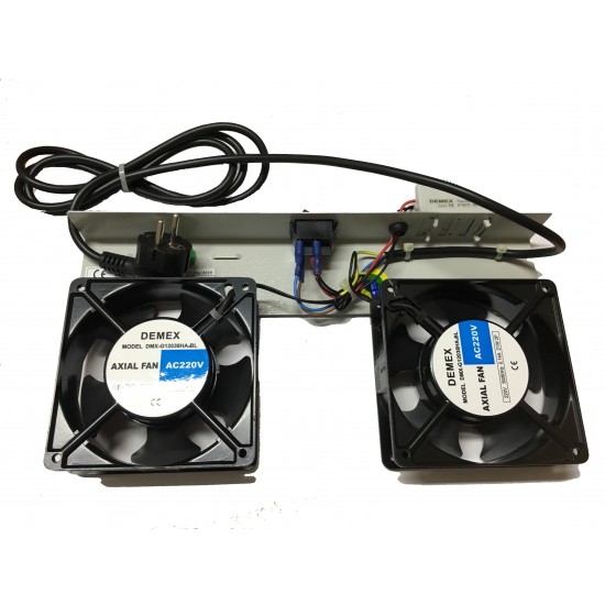 LANDE HYPERLİNE Duvar tipi için 2 li Fan Modülü Termostat switch