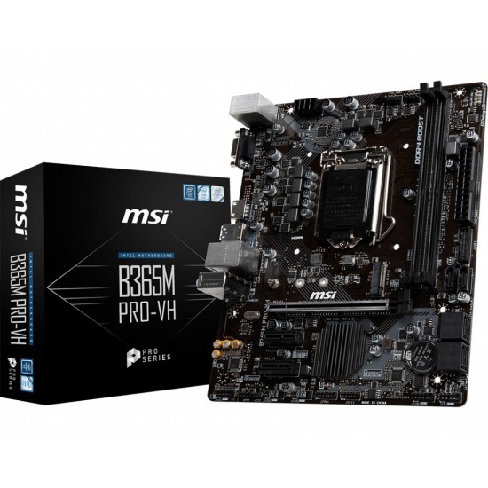 MSI B365M PRO-VH SOKET 1151 DDR4 2666 VGA HDMI M.2 USB3.1 mATX WIN7 WIN10