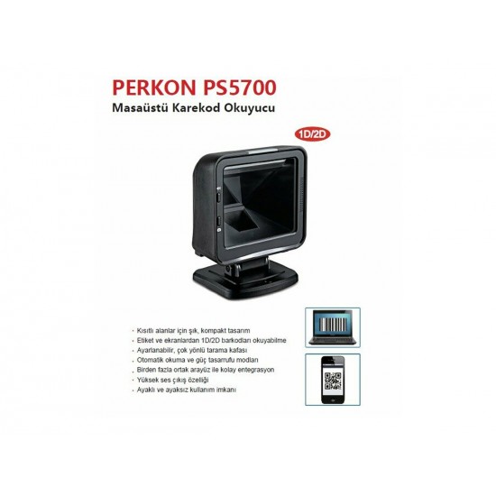 PERKON PS5700 USB 1D-2D (Karekod) Barkod Okuyucu