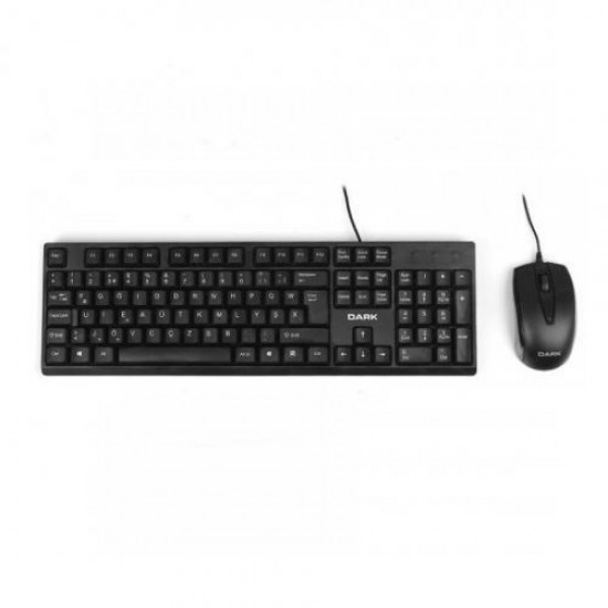 DARK KM1020F  F  Kablolu Ofis Klavye & Mouse Set