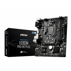 MSI H310M PRO-M2 PLUS DDR4 2666 DVI VGA HDMI M.2 USB3.1 mATX W7, W10