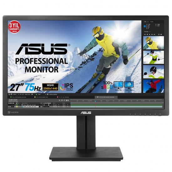 27 ASUS PB278QV 5ms MM DSUB DVI HDMI DP Pivot, VESA 3 YIL