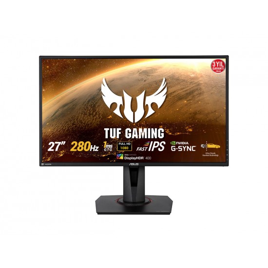 27 ASUS TUF GAMING VG279QM HDR 280Hz 1ms (HDMI+Display) Full HD IPS Monitör