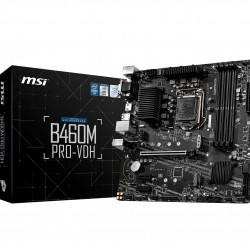 MSI B460M PRO-VDH SOKET 1200 DDR4 2933 VGA DVI HDMI M.2 USB 3.2 MATX