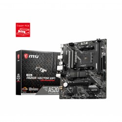 MSI MAG A520M VECTOR WIFI AM4 DDR4 4600(OC) DP HDMI M.2 USB3.2 WIFI mATX
