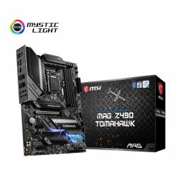 MSI MAG Z490 TOMAHAWK SOKET 1200 DDR4 4800 (OC) PCI-E Gen 4 ,M.2 USB3.2  RGB 1x