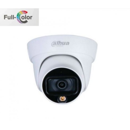 DAHUA HAC-HDW1209TQ-A-LED 2MP 2.8mm Full-Color HDCVI IR Dome Kamera (-Dahili mik