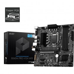 MSI B560M PRO-VDH WIFI SOKET 1200 DDR4 5066 (OC) PCI-E Gen 4 ,M.2 USB3.2  1x 2.5