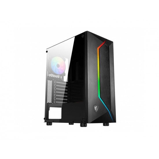 MSI MAG VAMPIRIC 100R Temperli Cam  1 x A-RGB Fan 1 x 120mm Fan ATX Gaming Bilgi