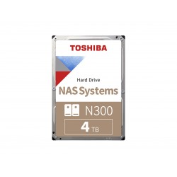 TOSHIBA N300 4TB 7200RPM SATA3  128MB  7/24  1-8  Yuvalı Nas için