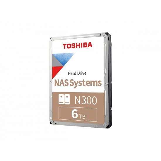 TOSHIBA N300 6TB 7200RPM SATA3  128MB  7/24  1-8  Yuvalı Nas için