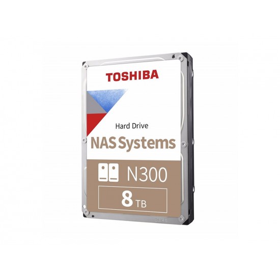 TOSHIBA N300 8TB N300 7200RPM SATA3 128MB 7/24  1-8  Yuvalı Nas için