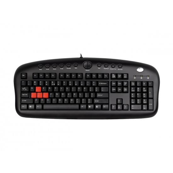A4 TECH KB-28 Q USB MM KLAVYE KABLOLU SİYAH GAMING