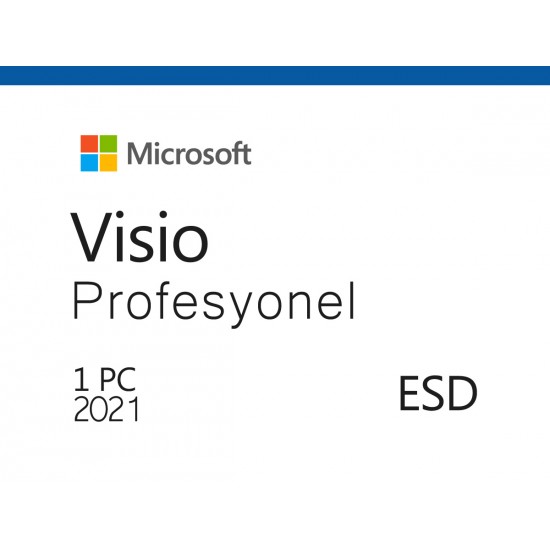 MS VISIO PROFESSIONAL 2021 TURKCE-INGILIZCE ELEKTRONIK LISANS D87-07606