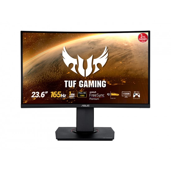 23.6 ASUS VG24VQR TUF Gaming Curved 165Hz 1ms, Pivot,MM,Vesa Full HD,