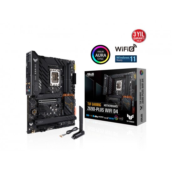 ASUS TUF GAMING Z690-PLUS-Wi-Fi  DDR4 5333mhz(OC) RGB M.2  1700p ATX Anakart
