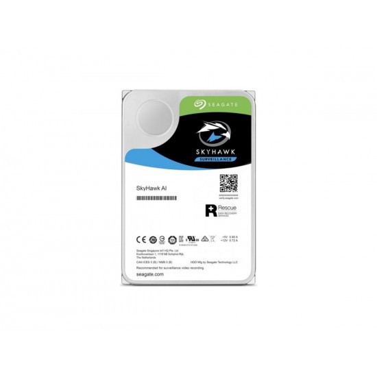 SEAGATE SKAYHAWK AI 12 TB 256MB 7200RPM SATA3.0 7/24 DVR,NVR için Güvenlik