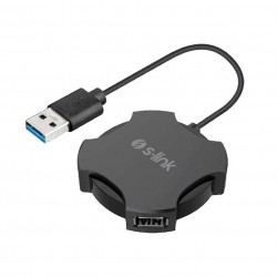 S-LINK Swapp SW-U212 Siyah USB2.0  4 Port Hub Kablolu