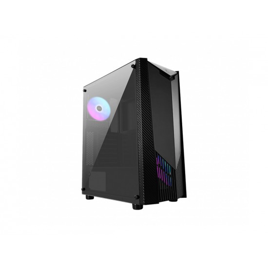 MSI MAG SHIELD 110A TEMPERLİ CAM 2x120MM AUTO RGB FAN MATX GAMING BİLGİSAYAR KAS